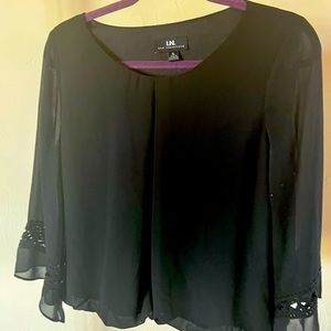 IN San Francisco Black dress top in xlrg